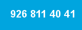926 811 40 41